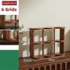 Modern Multi-Grid Cup Storage Shelf Wooden Cup Display Rack Wood Storage Rack Home Accessory