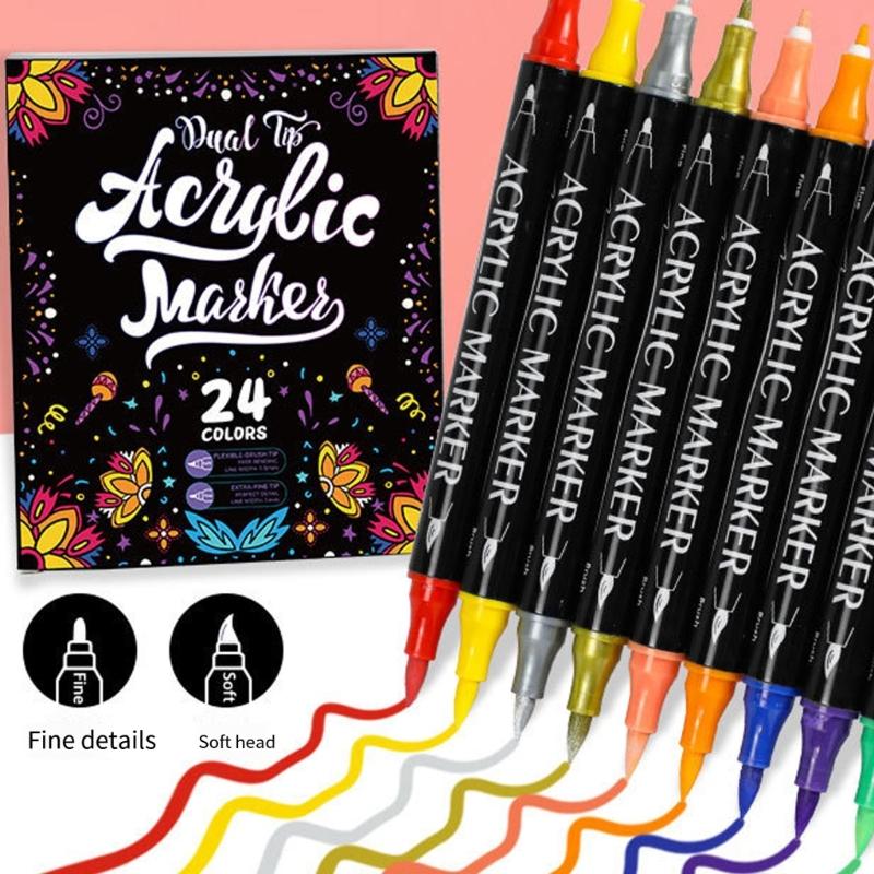 Professional Drawing Sketching Colored Art Markers with Safe Inks Smooth Writing Experience Gift Ready Bucket Packaging