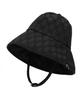 Eondeokeonteulolseutyudio Detachable Strap Bucket Hat Strap Bucket / Flower Pattern / Mono Black