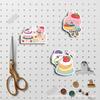 Strawberry Rabbit Stickers Set: 40 Cute, Waterproof, Korean-Style DIY Berry Designs