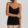 Cotton Seamless Spaghetti Top 71613 Black