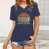 Vintage 1976 50. Geburtstag Print V-Ausschnitt T-Shirt Damen Retro Lässiges Tee für Geburtstagsgeschenk & Tägliches Tragen 1976 Limitierte Edition Tees