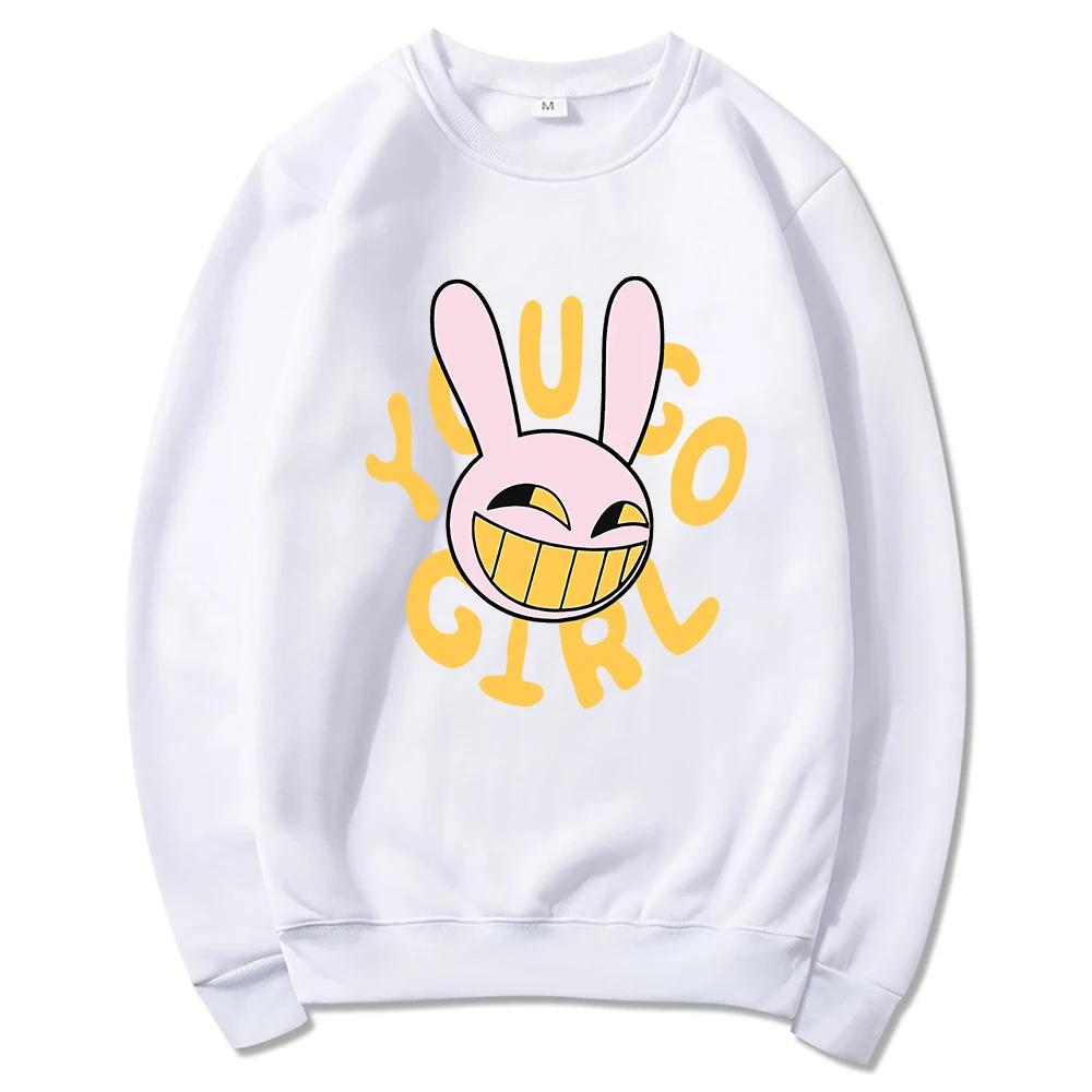 YOU GO GIRL Digital Circus Jax Hoodie Fashion Unisex Harajuku Funny Cute Rabbit Hoodie Unisex Cartoon Vintage Pullover Sweatshirt