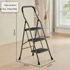 Multi-functional Indoor Folding Ladder with Handrails and Widened Pedals - Four to Five Steps for Home and Dorm Use