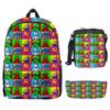 Klassische Neue Garten of Banban 3D-Druck 3 Stück/Set Schülertaschen Rucksack für Laptop Tagesrucksack Umhängetasche Brottasche Federmäppchen