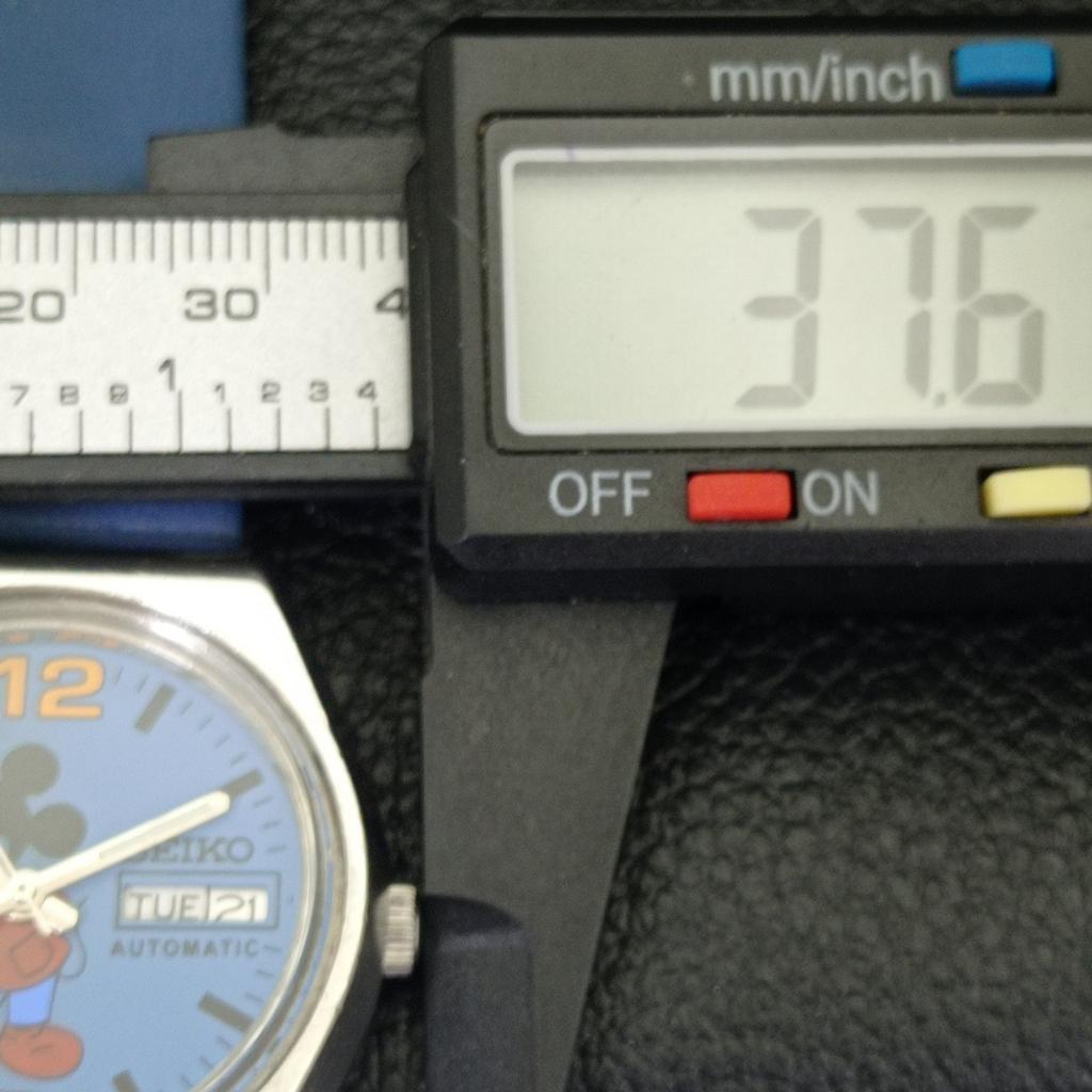 USED VINTAGE SEIKO AUTOMATIC 6309A JAPAN MENS CARTOON BLUE DIAL WATCH A433909-2 R119-a433909