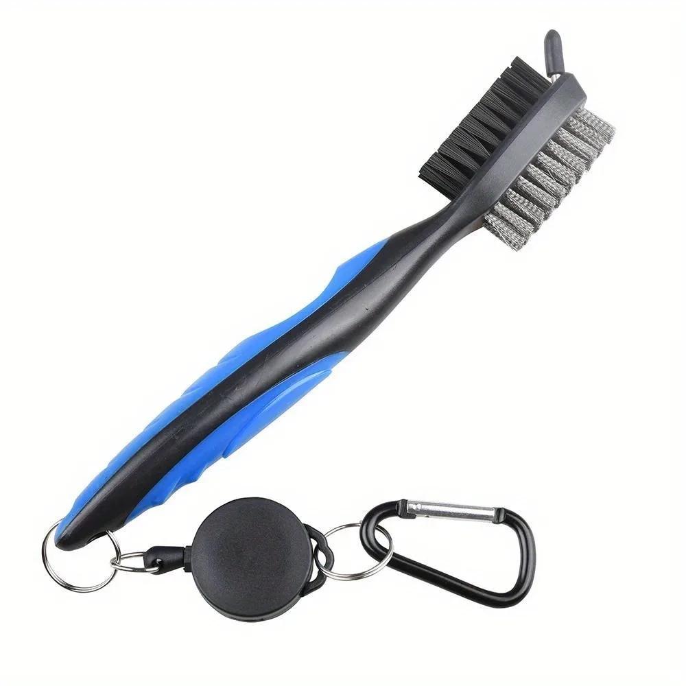 

1PC Golf Club Brush With Protect Case Golf Putter Wedge Ball Groove Cleaner Kit Cleaning Tool 2 Sided Golf Groove Cleaning Brush