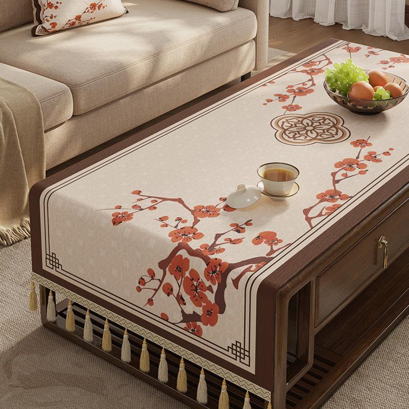Coffee Table Tablecloth Living Room Light Luxury High-End Tv Cabinet Long Cover Cloth Dining Table Decorative Tablecloth