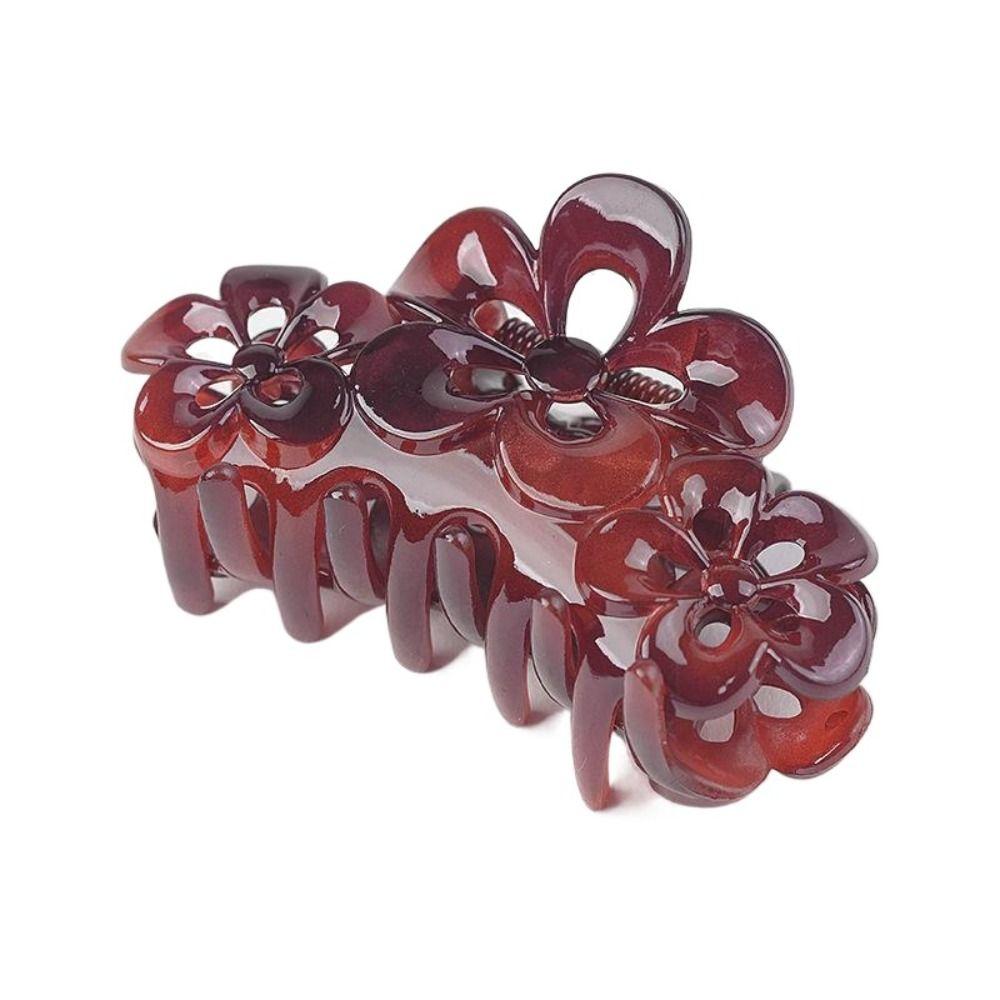 Wash Up Accessories Flower Hair Clip Sweet Hair Claw Minimalist Shark Clip  Women
