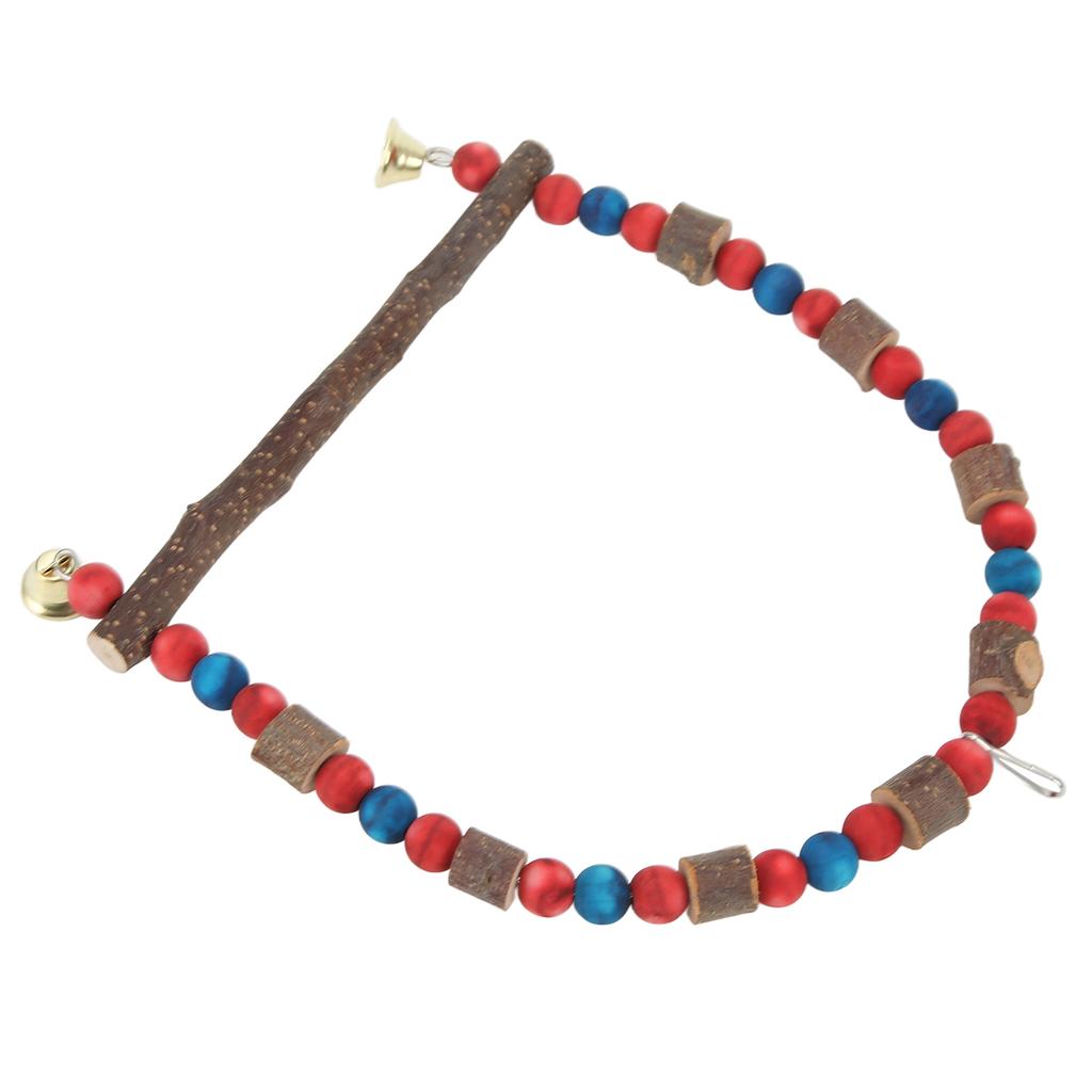 Bird Swing Toy Hanging Standing Parrot Cage Toy with Hook for Lovebirds Finches Parakeets