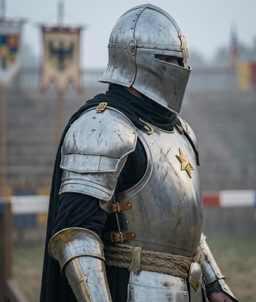 Handmade Full Body Barbuta Knight Steel Armor Medieval Outfit