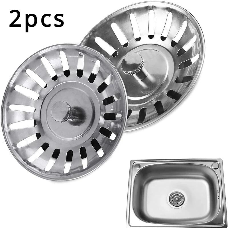 2 Piezas Colador Tapón para Fregadero de Cocina Tapón de Desagüe Filtro de Fregadero Filtre Colador de Fregadero Filtro Desagüe de Piso Herramientas de Cocina