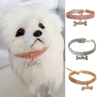 Pet Collar Bone Pendant Jewelry Accessories Eco-friendly Fashion Copper Dog Kitten Necklace for Festival