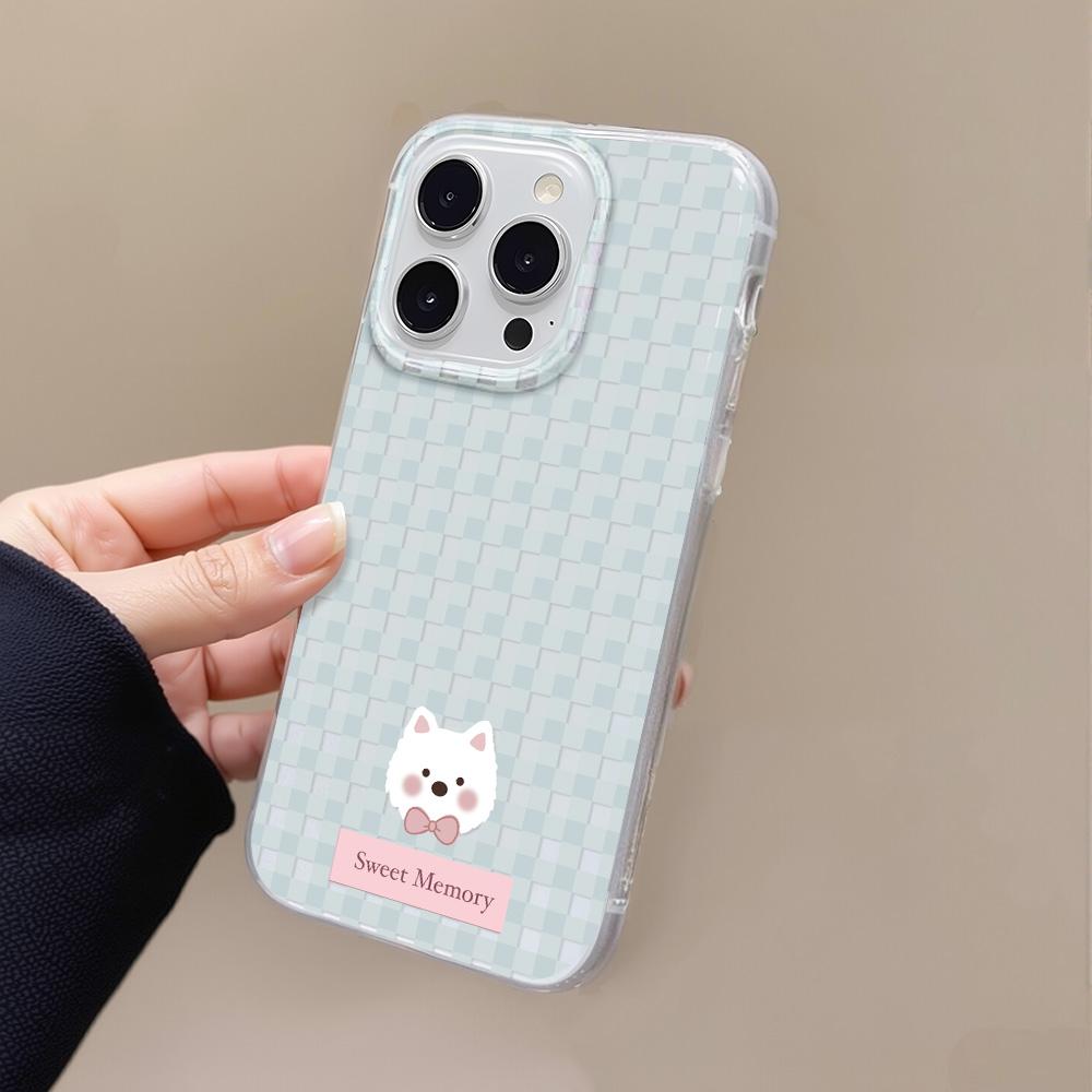 Painted Phone Case for iPhone 12 13 15 16 iPhone 16 12 13 14 15 Pro  14 15 16 Pro Max Coverage Shockproof Anti-Fingerprint Fresh Style Protective Case