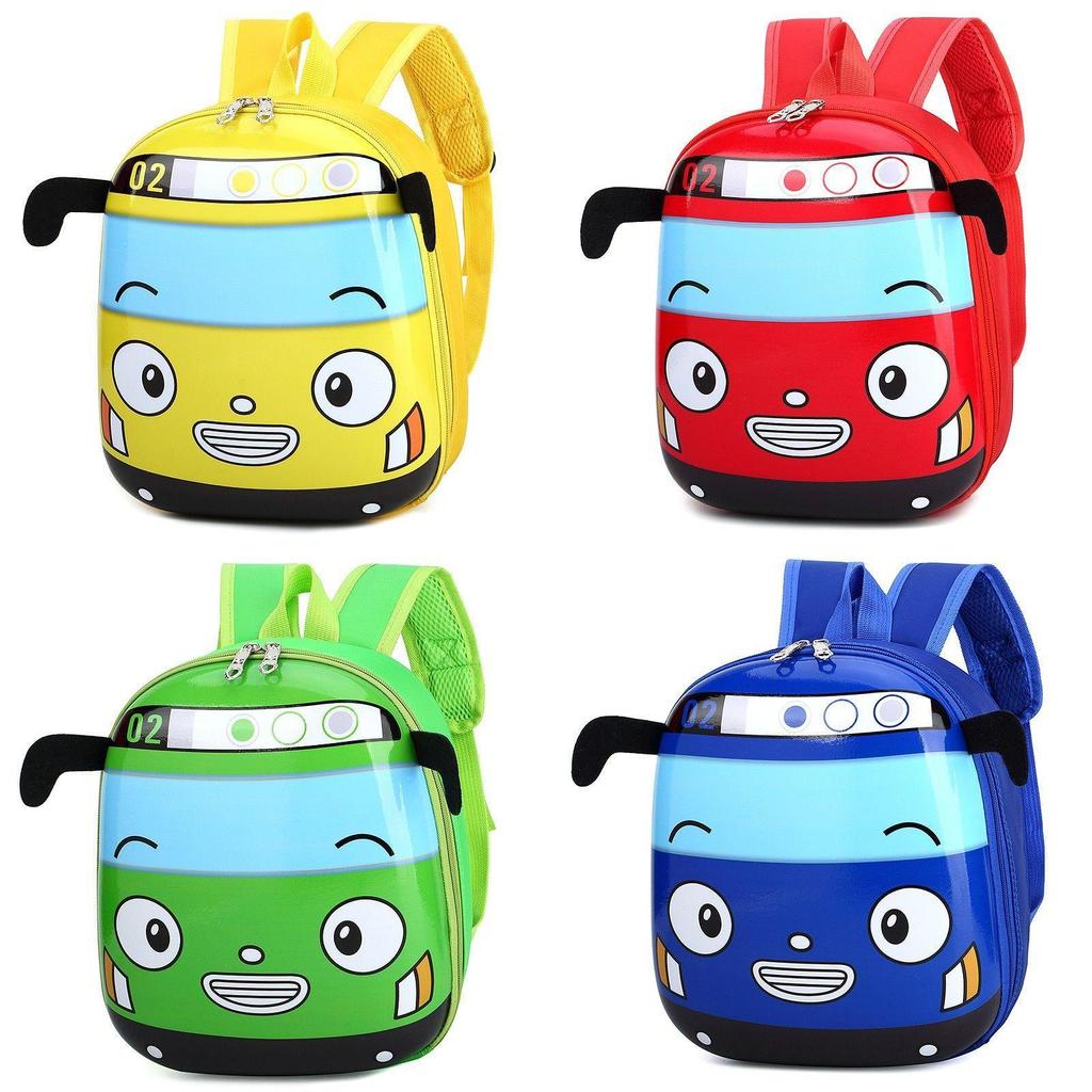 Car Cute Cartoon Printed Backpack Children Backpack Suitable For Outgoing School