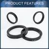 INFINAUTO Hub Centric Ring 60.1mm ID 73.1mm OD Car Wheel Hub Ring ABS Plastic Black 4pcs