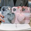 Carino Inverno Caldo Peluche Pelliccia Amore Pendente Cassa Del Telefono Per iPhone 15 14 13 12 11 Pro Max /Samsung S23 S22 S21 S20 Fe A14 A24 A34 A54 A13 A23 A33 A53 A12