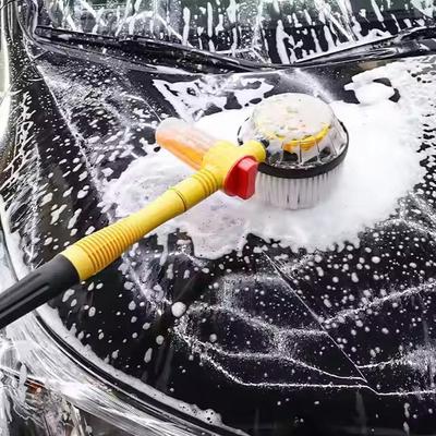 Auto Rotating Car Wash Brush Kit With Long Handle Pressure Washer Mop For Cars/RV/Truck/Yard/Garden Mop Cleaning