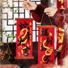 Traditional 2025 Snake Year Wall Hanging Gold Stamping Spring Festival Couplets  New Year Gift