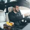 Detachable Design Car Cup Holder Expander 360° Rotation Vehicle Eating Tray Table  Car Accessories