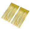 2pcs Foil Fringe Curtain Fringe Backdrop for Wedding Engagement Bridal Shower Birthday Party Stage