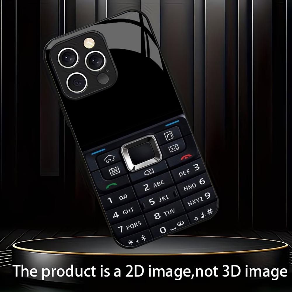 Retro Mobile Phone Bestseller Protect New Exquisite PhoneCase Glass PhoneCase for iPhone 17 16 15 14 13pm Pro Plus Dropresistant