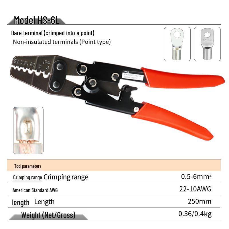 

Ratchet Crimper for OT/SV/Ring/Fork Copper Wire Terminals
