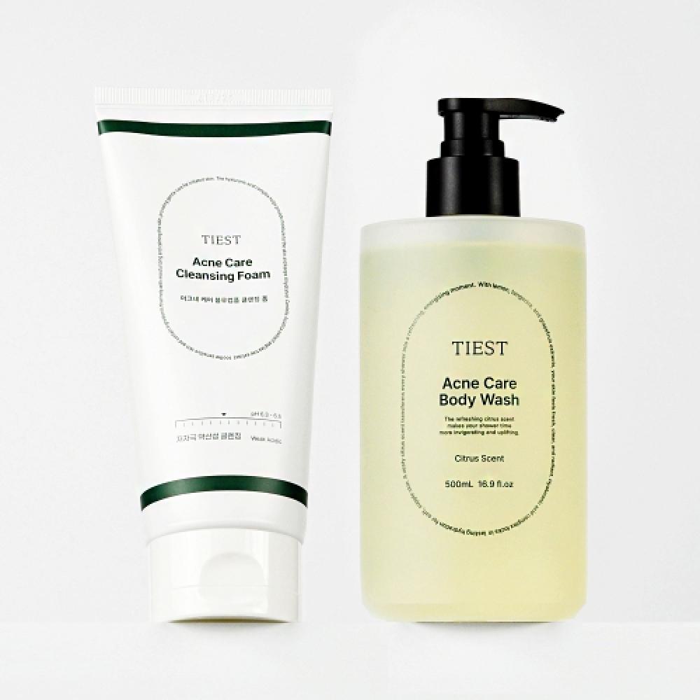 

Klepton St Acne Care Cleansing Foam 180ml + Body Wash 500ml FREE