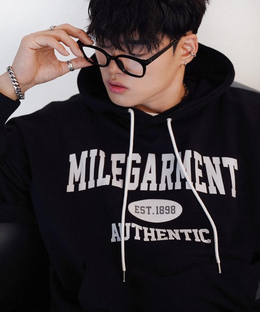 Mile Garments Sweat Hoodie [Black]