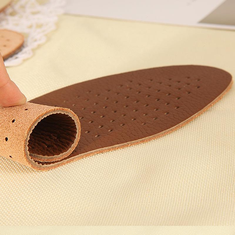 Summer Kangyue Double Layer Leather Insole: Sweat-Absorbing, Breathable, Odor-Resistant Men's and Women's Style.