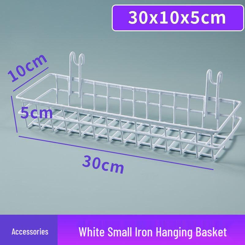 White Wire Grid Mesh Display Rack for Storage & Photos