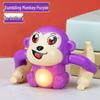 TikTok Electric Tumbling Monkey Toy for Kids – Early Education Light Music Somersault Crawling Monkey