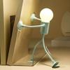 Nachtlicht Kreative Formveränderliche Beleuchtung Verstellbarer Arm Nachtlampe Saugfuß Mini Dekorative Lampe für Schreibtischdeko
