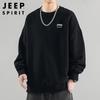 JEEP SPIRIT Men's Round Neck Pullover Sweatshirt