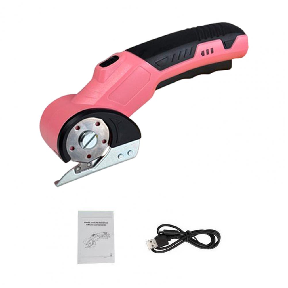 

Cordless Cardboard Cutter High-speed Cordless Electric Fabric Shears with Rechargeable Rotary Cutter for Cutting for Precision рожевий