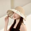 Casual Bucket Hat Women'S Summer Big Brim Windproof Color Glue Sunscreen Sun Hat Uv Protection Sun Hat