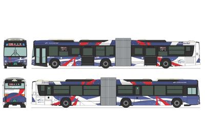 The Bus Collection Bus Collection Kawasaki Tsurumi Rinko Bus KAWASAKI BRT Articulated Bus Diorama Supplies