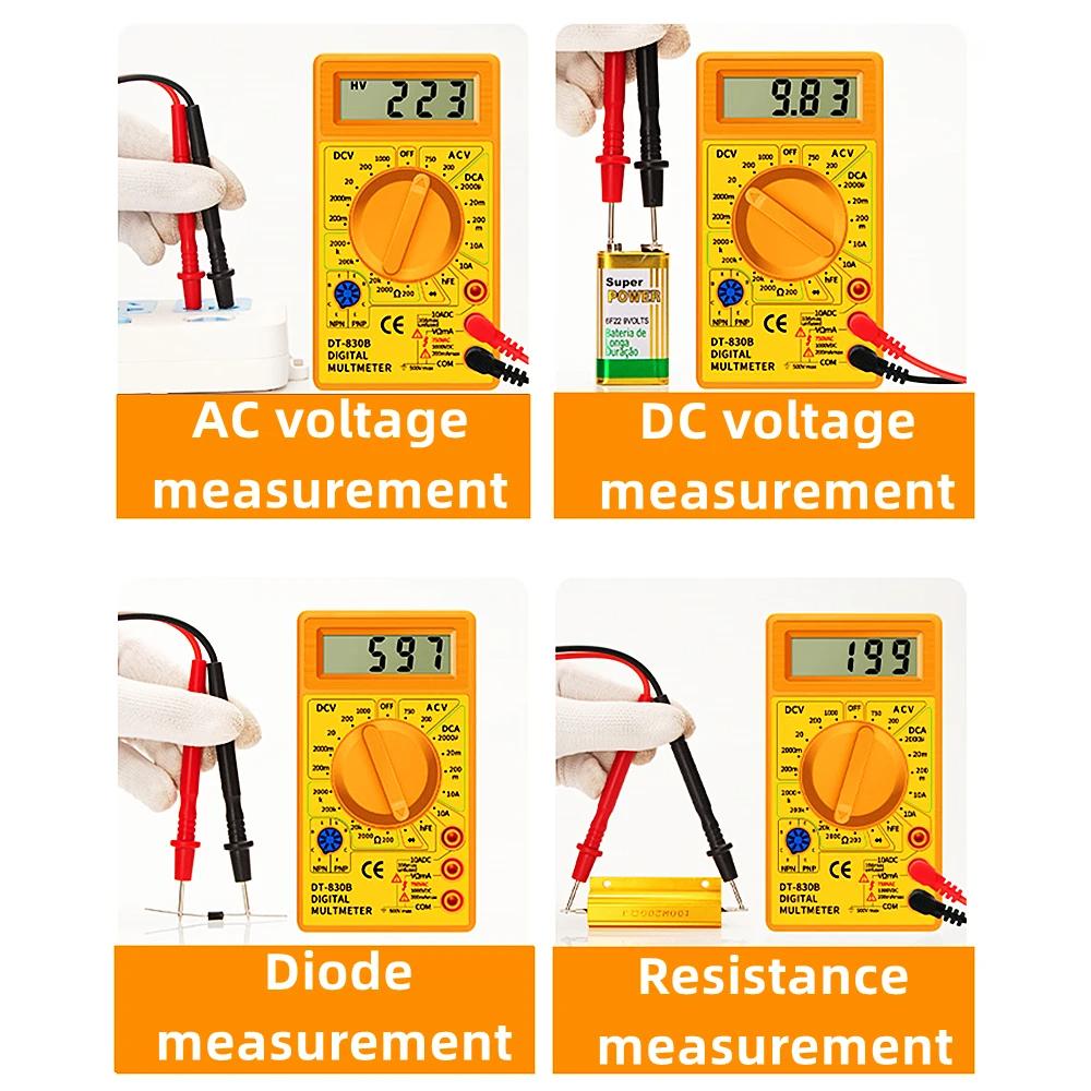Digital Multimeter Tester DT830B Electrical Voltmeter Ammeter Portable Volt Multi Meter Car Battery Tester Circuit Tester