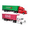 Container-LKW-Modell 1/48 Lebendig Exquisit Schön Dekoratives Spielzeugornament Für Über 3 Jahre