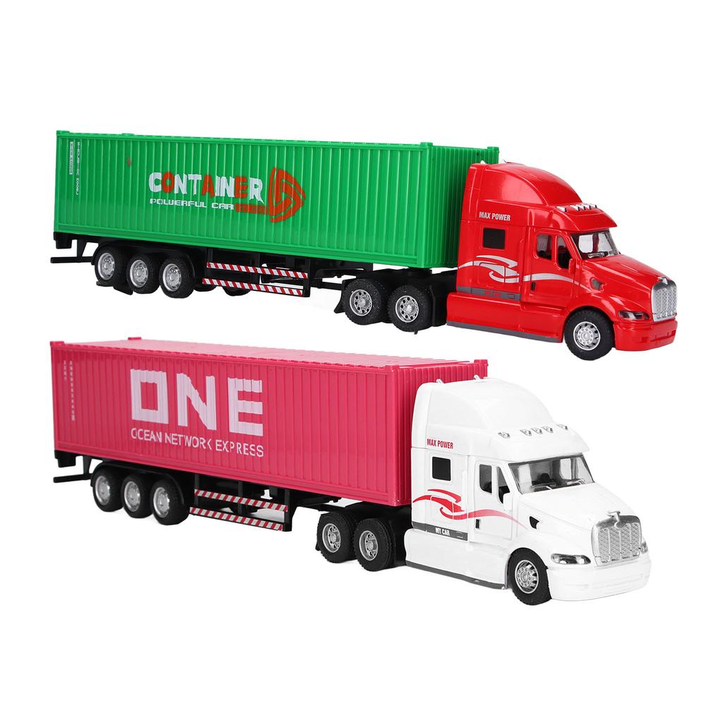 Container-LKW-Modell 1/48 Lebendig Exquisit Schön Dekoratives Spielzeugornament Für Über 3 Jahre