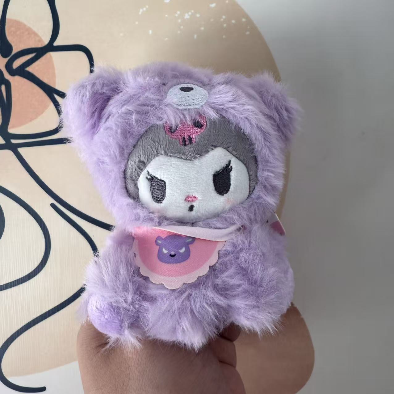 

Kuromi Mini Soft Comfortable Cat Doll Toy Multiple Styles Creative Backpack Decoration Pendant Anime Peripheral Gift (As shown-6356)-
