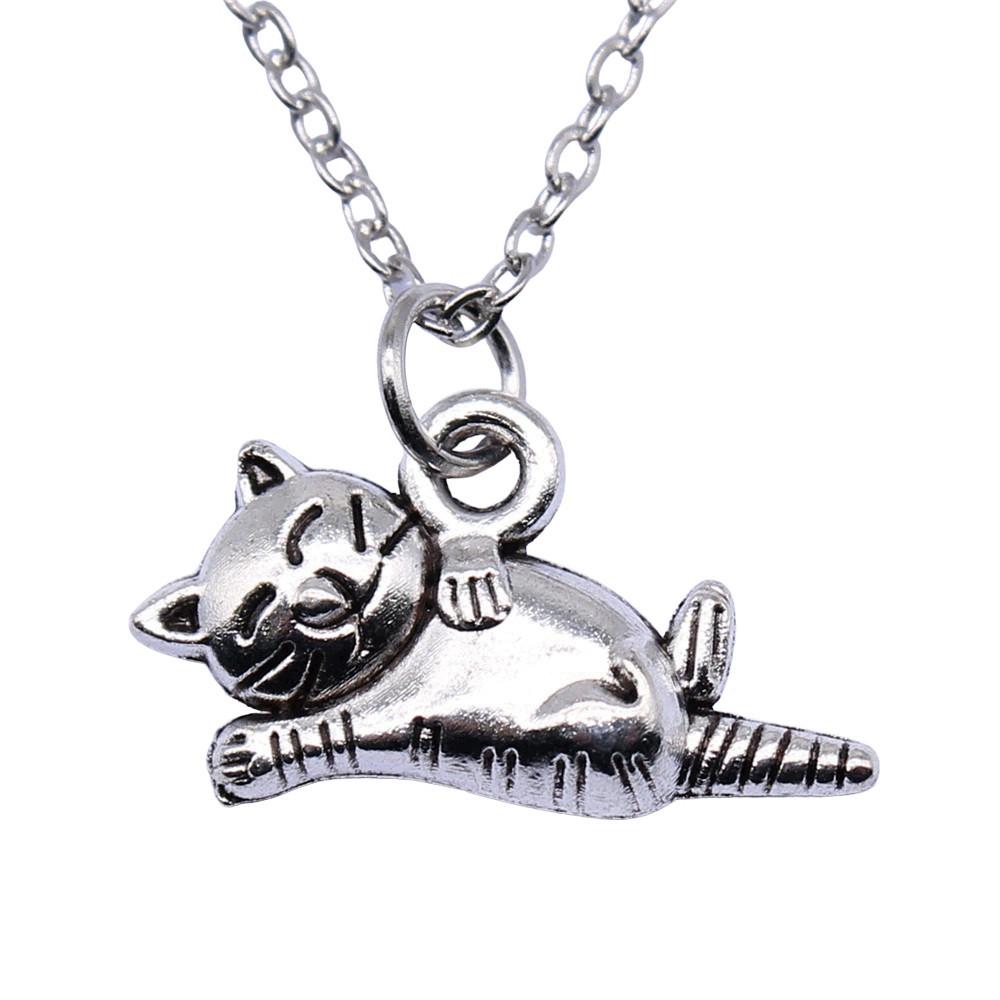 Horse Pendant Necklace Equestrian Animal Charm Jewelry 40cm Short Chain