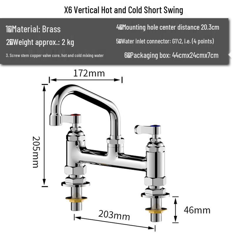 ZISIZ Commercial Kitchen Sink Faucet