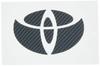 HASEPRO Magical Carbon Rear Emblem for Toyota and Corolla Fielder CET13AD (Andromeda) Aqua, Vitz,