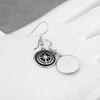 Stainless Steel Star Compass Earrings For Men and Women Fashion Hip Hop Biker Earrings Punk Charm Simple Jewelry Wholesale