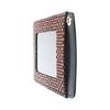 Indenya Pass Case, Slim Deer Leather, Black X Red Lacquer, Small Checker Pattern, Special Order Color 2525-21-167