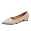 Nuove Scarpe Basse a Punta con Tacco Quadrato e Bocca Bassa in Pelle Piccola da Donna Eleganti e alla Moda Tacchi Alti Scarpe da Abito