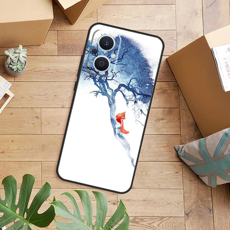 Watercolor Painting The Fox Phone Case For OPPO Reno 14 13 12 11 F 10 Pro 8T 7 8 Lite OPPO Find X8 X6 X5 X9 Pro Cover