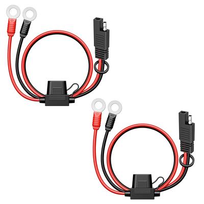 Charger Cable Fuse Plug, SAE Connector Cable, Connection Cable, 16 AWG, Corrosion Resistant,