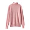 Women's High-Neck Cashmere Wool Pullover - Thick, Solid Color, Loose Fit, Autumn/Winter Sweater